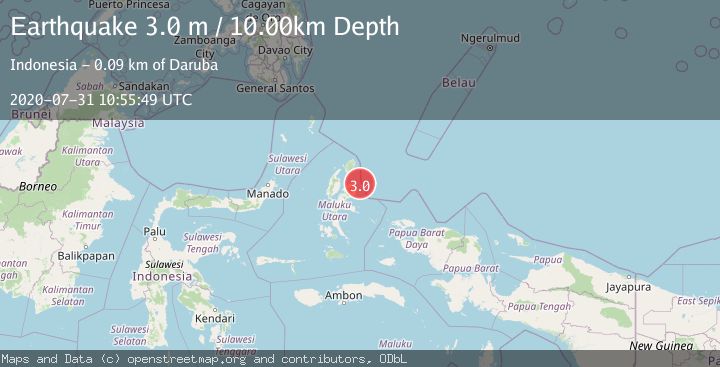 Map of HALMAHERA, INDONESIA