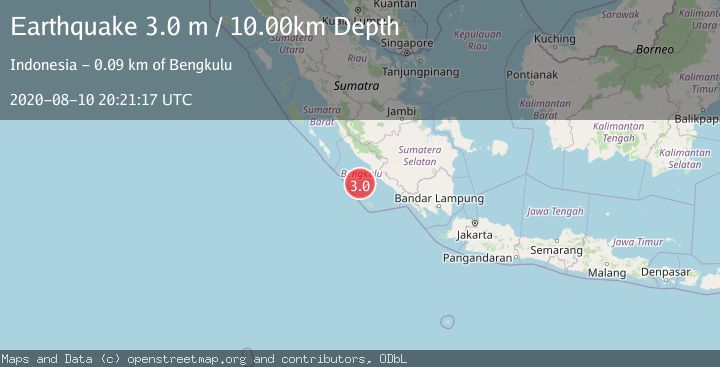 Map of SOUTHERN SUMATRA, INDONESIA