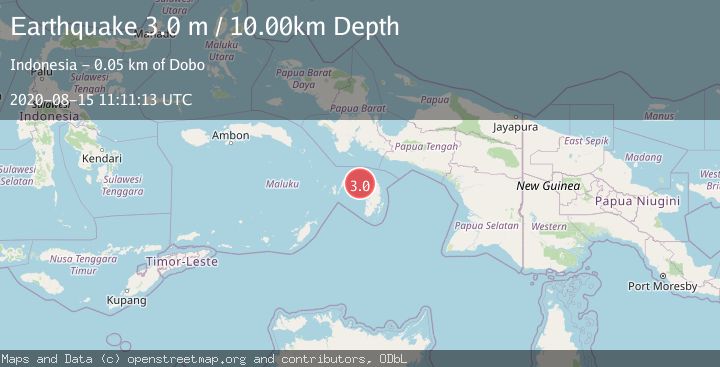 Map of KEPULAUAN KAI, INDONESIA