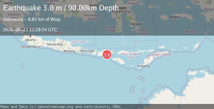 Map of SUMBAWA REGION, INDONESIA