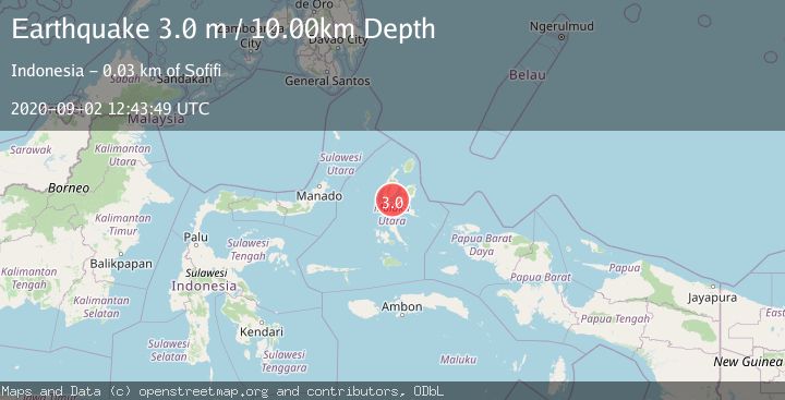 Map of HALMAHERA, INDONESIA