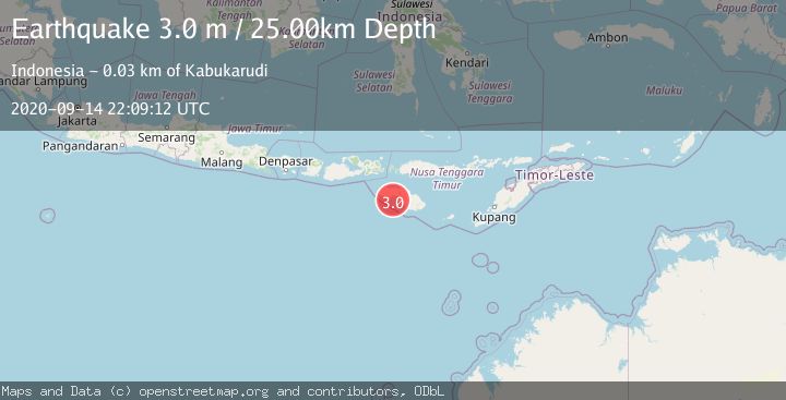 Map of SUMBA REGION, INDONESIA
