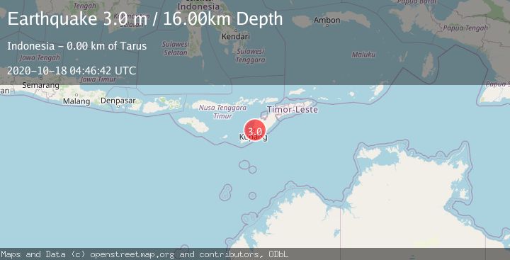 Map of TIMOR REGION, INDONESIA