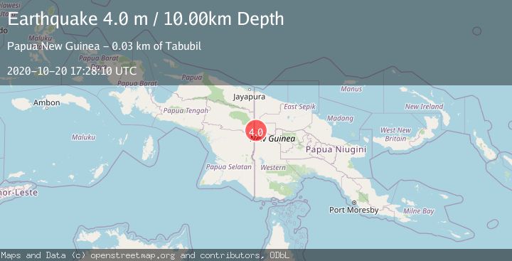 Map of NEW GUINEA, PAPUA NEW GUINEA