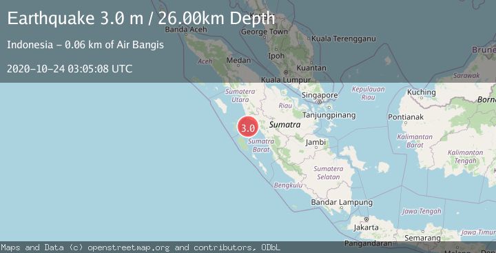 Map of SOUTHERN SUMATRA, INDONESIA