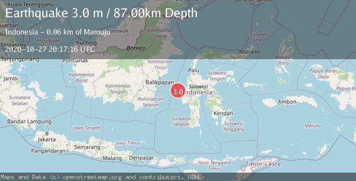 Map of SULAWESI, INDONESIA