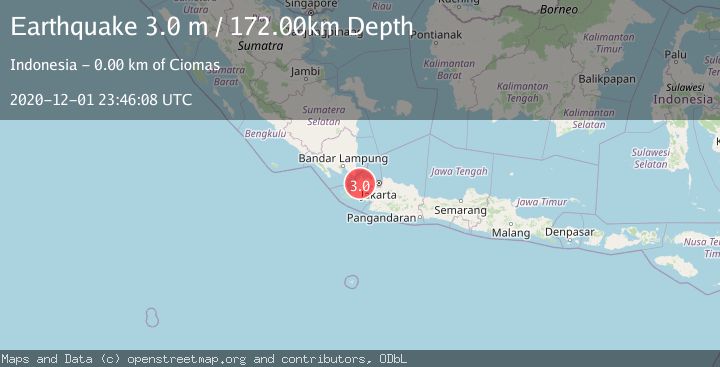 Map of JAVA, INDONESIA