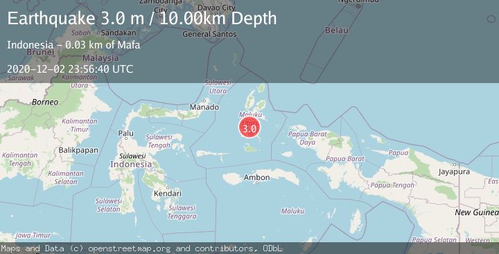 Map of HALMAHERA, INDONESIA