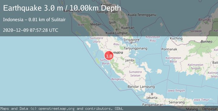 Map of SOUTHERN SUMATRA, INDONESIA