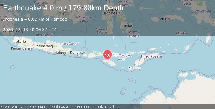 Map of FLORES REGION, INDONESIA