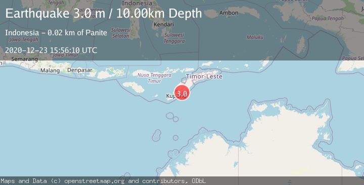 Map of TIMOR REGION, INDONESIA