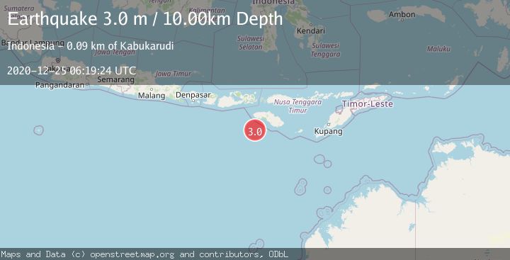Map of SUMBA REGION, INDONESIA
