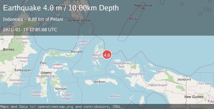 Map of HALMAHERA, INDONESIA