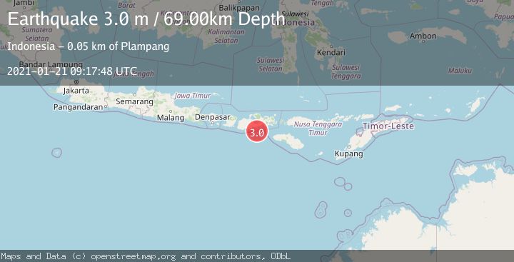 Map of SUMBAWA REGION, INDONESIA