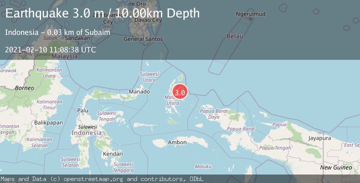 Map of HALMAHERA, INDONESIA