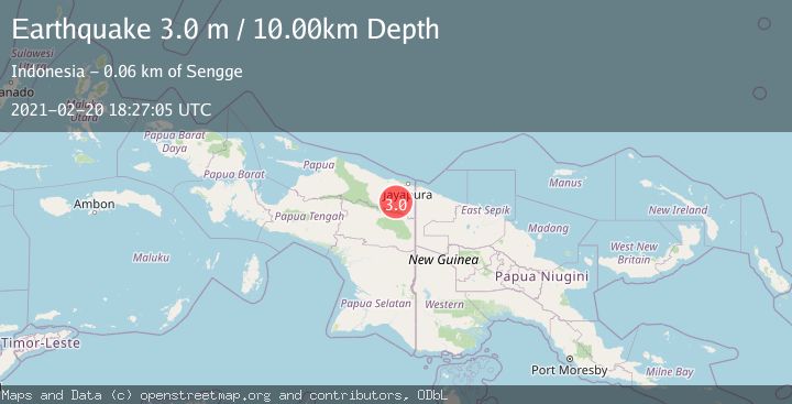 Map of PAPUA, INDONESIA