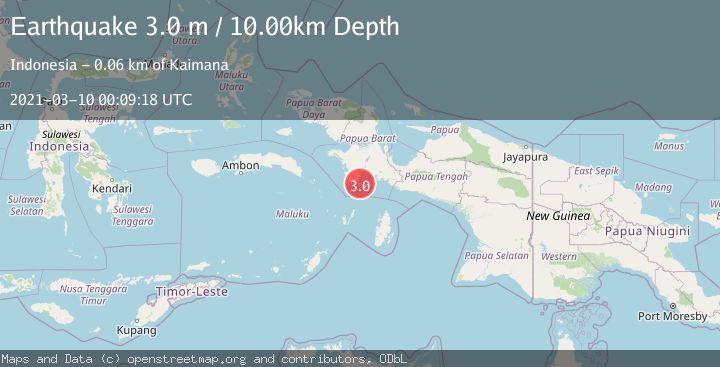Map of NEAR S COAST OF PAPUA, INDONESIA