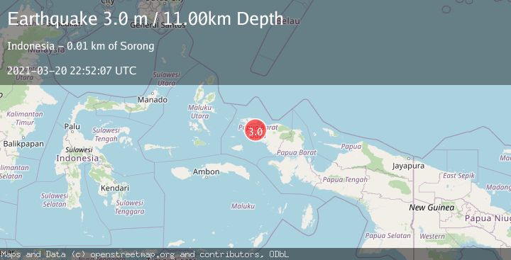 Map of NEAR N COAST OF PAPUA, INDONESIA