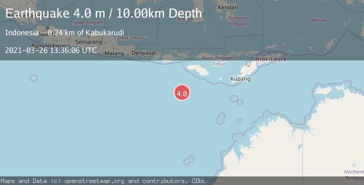 Map of SOUTH OF SUMBAWA, INDONESIA