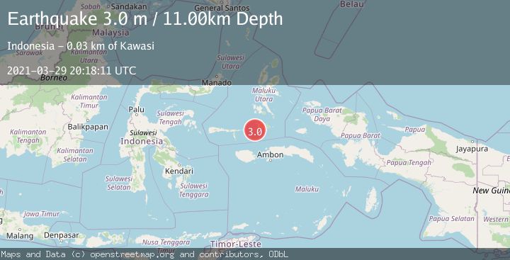 Map of KEPULAUAN OBI, INDONESIA