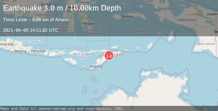 Map of EAST TIMOR REGION