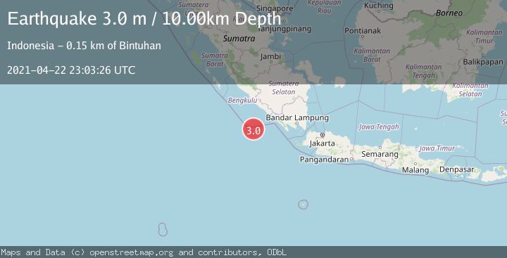 Map of SOUTHERN SUMATRA, INDONESIA