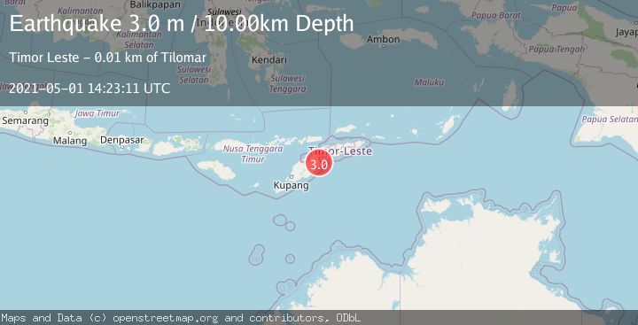 Map of EAST TIMOR REGION
