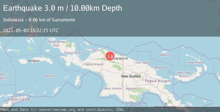 Map of NEAR N COAST OF PAPUA, INDONESIA