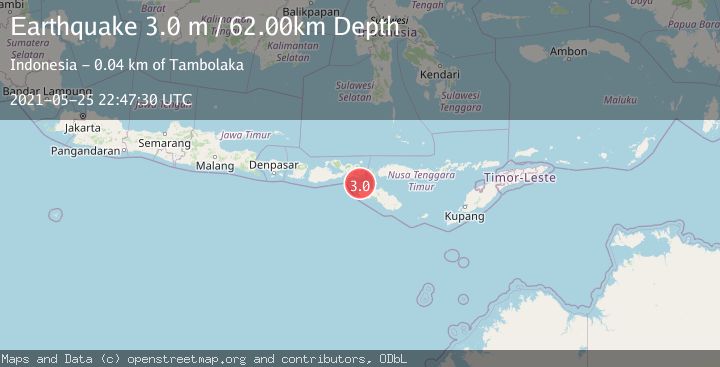 Map of SUMBA REGION, INDONESIA
