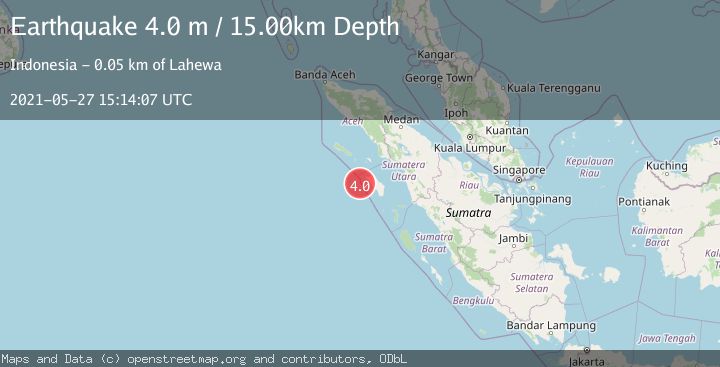Map of NIAS REGION, INDONESIA