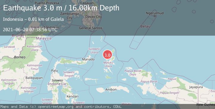 Map of HALMAHERA, INDONESIA