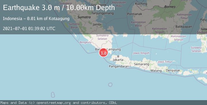 Map of SOUTHERN SUMATRA, INDONESIA