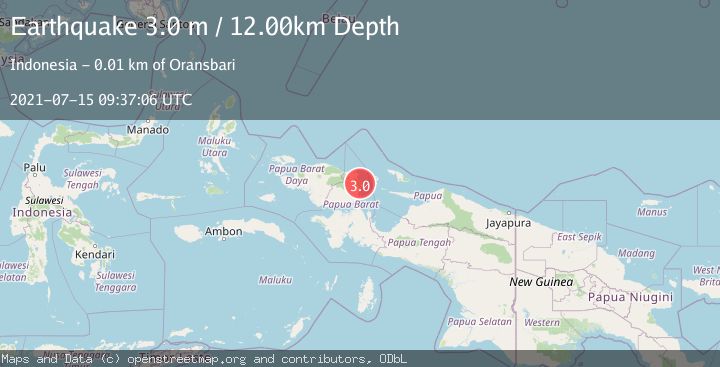 Map of NEAR N COAST OF PAPUA, INDONESIA