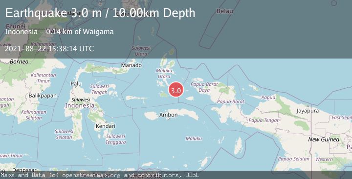 Map of KEPULAUAN OBI, INDONESIA