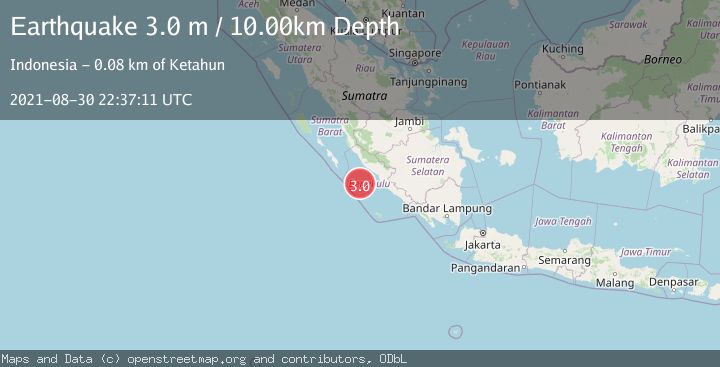 Map of SOUTHERN SUMATRA, INDONESIA