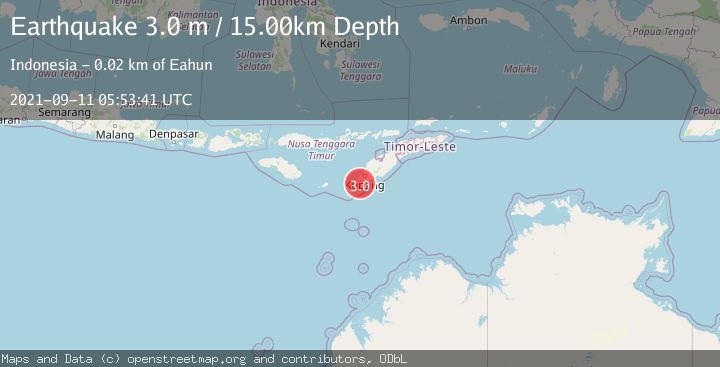 Map of TIMOR REGION, INDONESIA