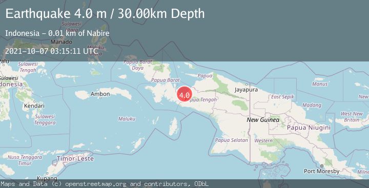 Map of PAPUA, INDONESIA