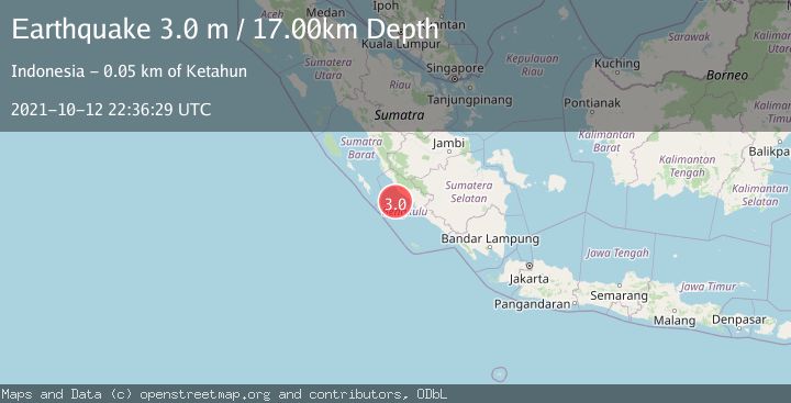 Map of SOUTHERN SUMATRA, INDONESIA