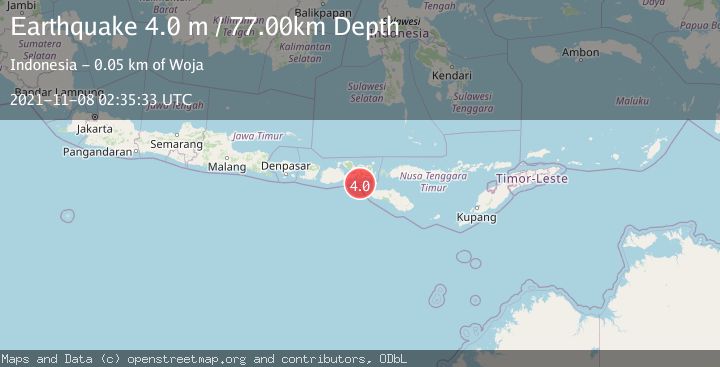 Map of SUMBAWA REGION, INDONESIA