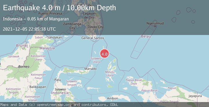 Map of KEPULAUAN TALAUD, INDONESIA