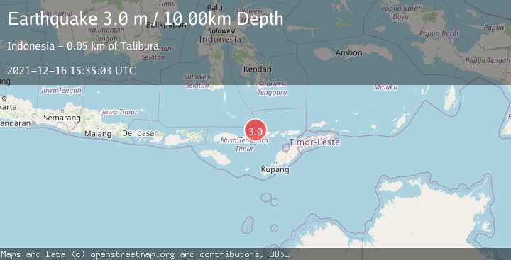 Map of FLORES REGION, INDONESIA