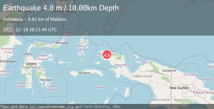 Map of NEAR N COAST OF PAPUA, INDONESIA