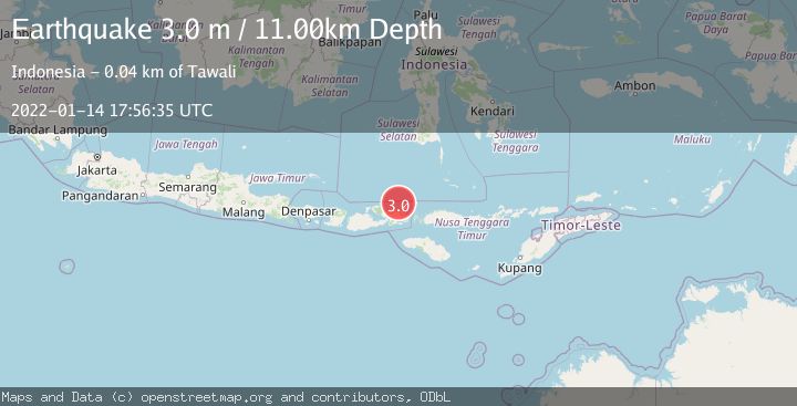Map of SUMBAWA REGION, INDONESIA
