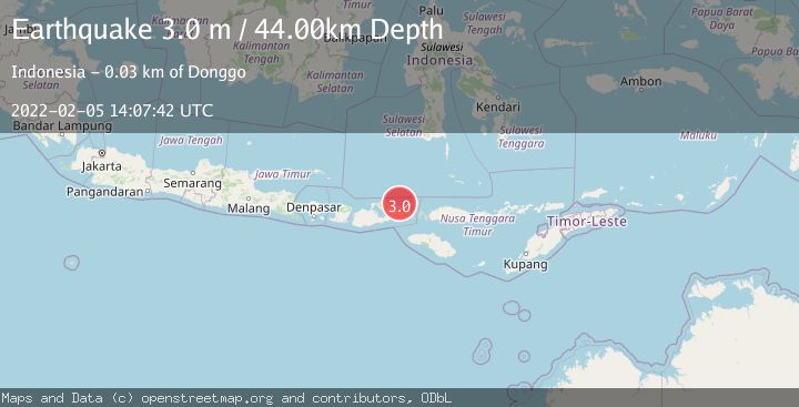 Map of SUMBAWA REGION, INDONESIA
