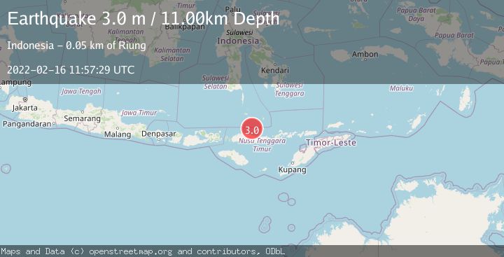 Map of FLORES REGION, INDONESIA