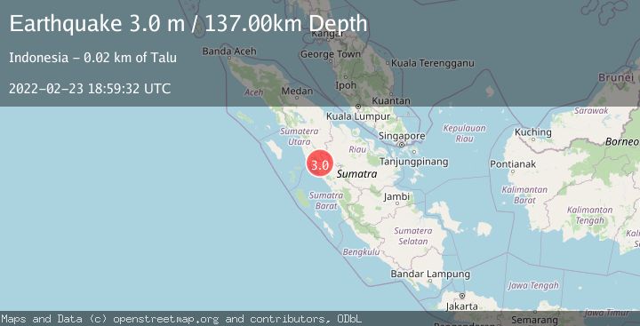 Map of NORTHERN SUMATRA, INDONESIA