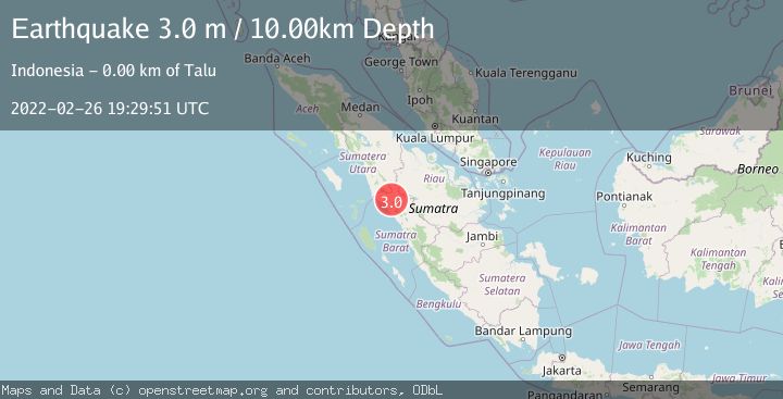 Map of NORTHERN SUMATRA, INDONESIA