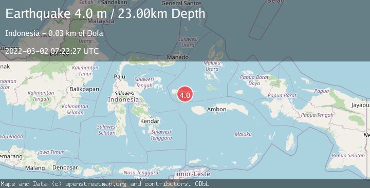 Map of KEPULAUAN SULA, INDONESIA