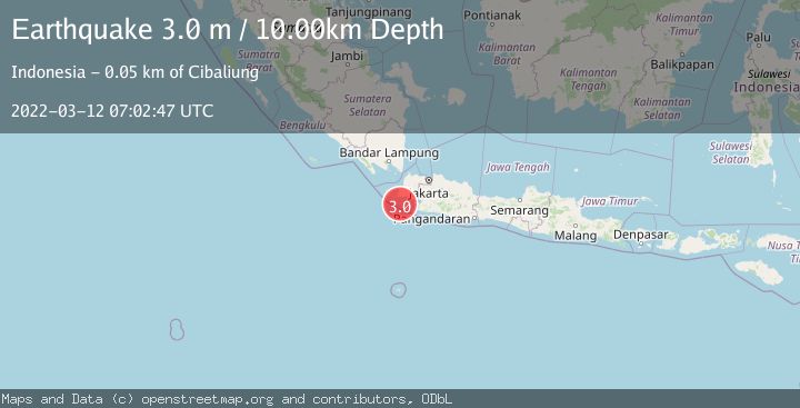 Map of JAVA, INDONESIA