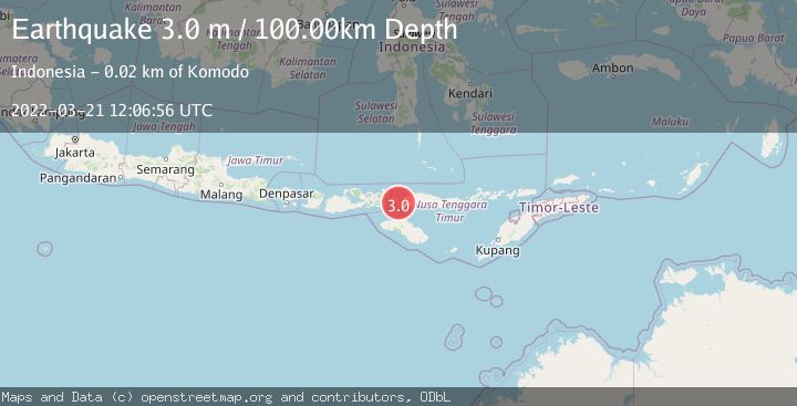 Map of FLORES REGION, INDONESIA